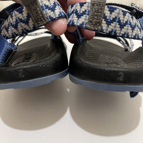 Chaco ZX/1 EcoTread Outdoor Strappy Sandals Blue J180071 Youth Size 2 - Picture 6 of 10